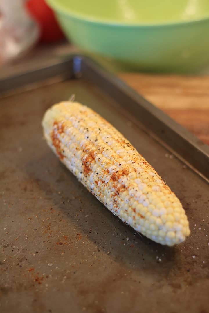roasting corn