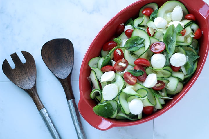 Caprese Zucchini Noodle Salad