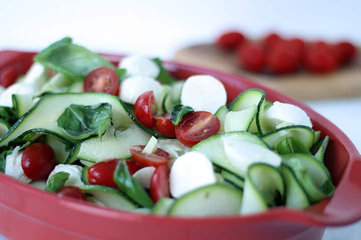 Caprese Zucchini Noodle Salad