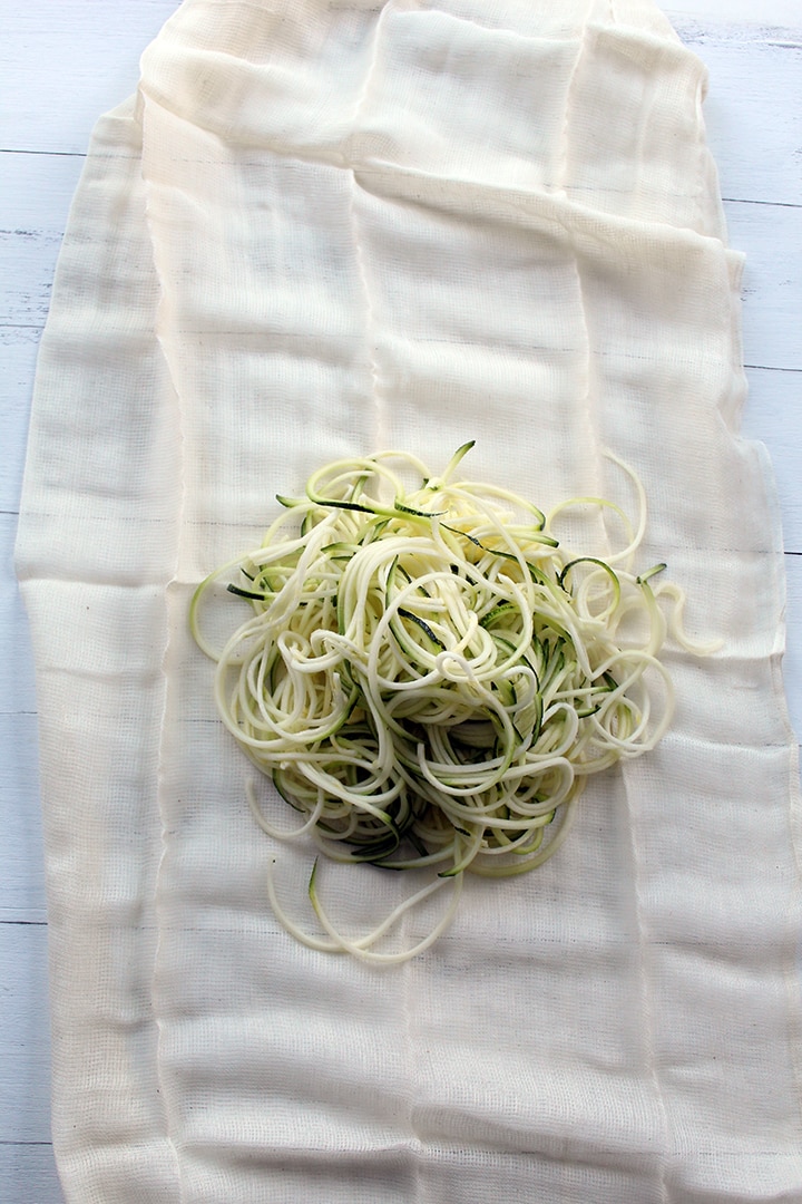 Preparing Zucchini Noodles 
