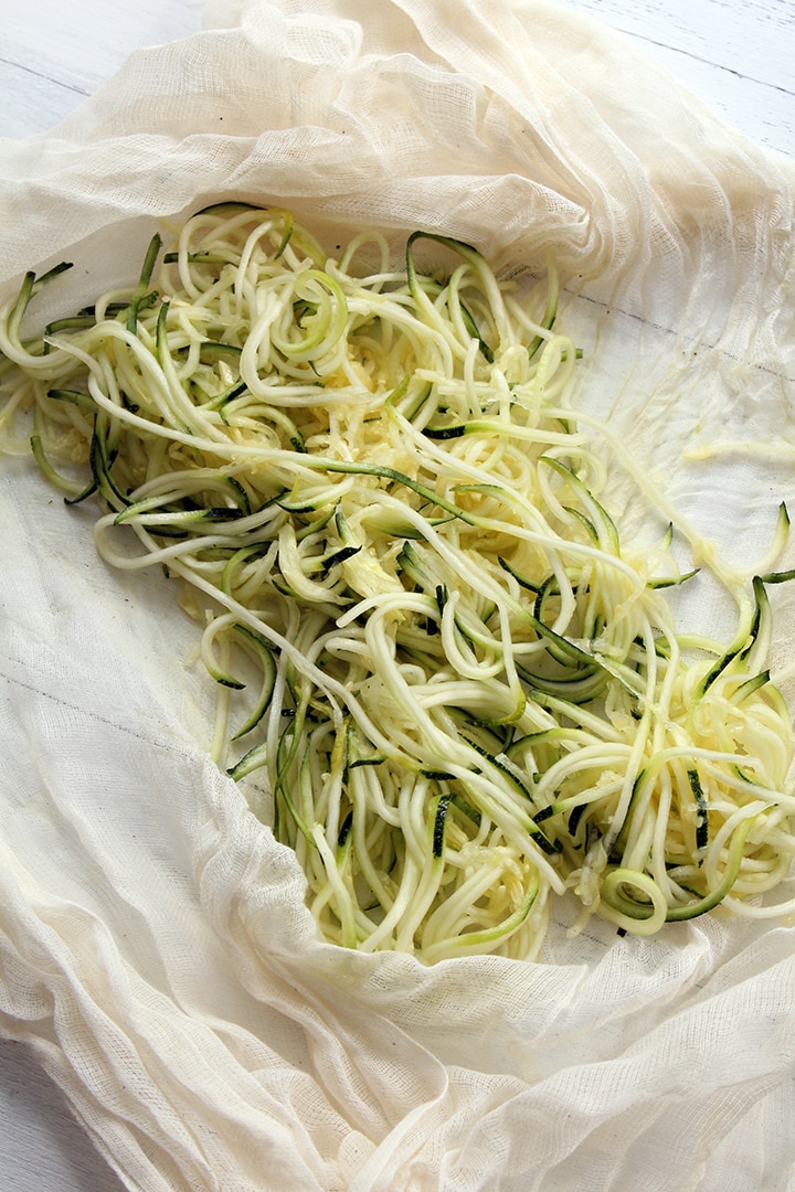 Preparing Zucchini Noodles 