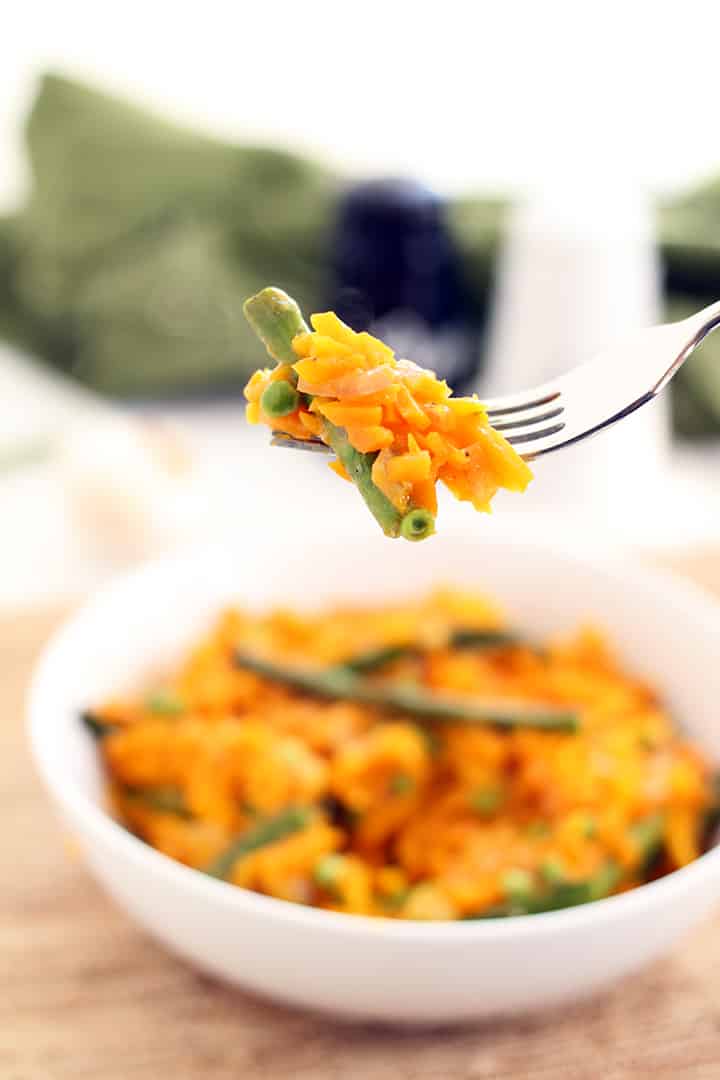 Parmesan Squash Rice Risotto with Asparagus & Green Peas