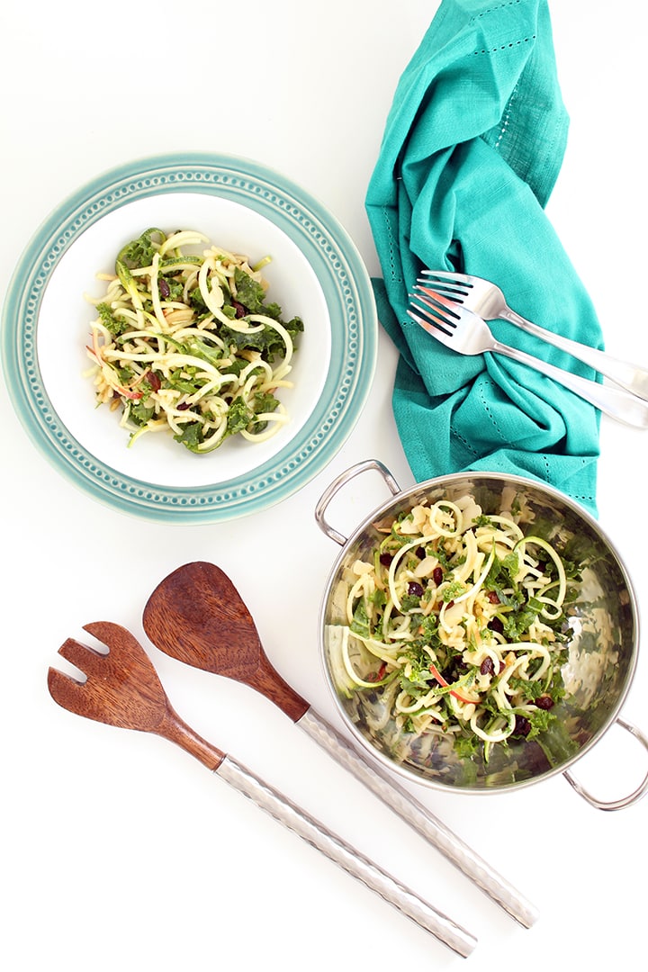 Zucchini & Kale Apple Slaw