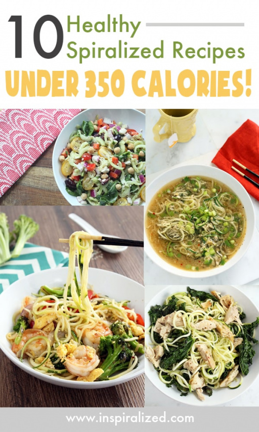 10 Healthy Spiralized Recipes Under 350 Calories
