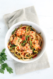 Lobster Tail Fra Diavolo with Zucchini Noodles