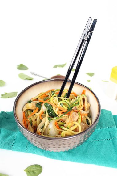 Vegan Zucchini Noodle Japchae