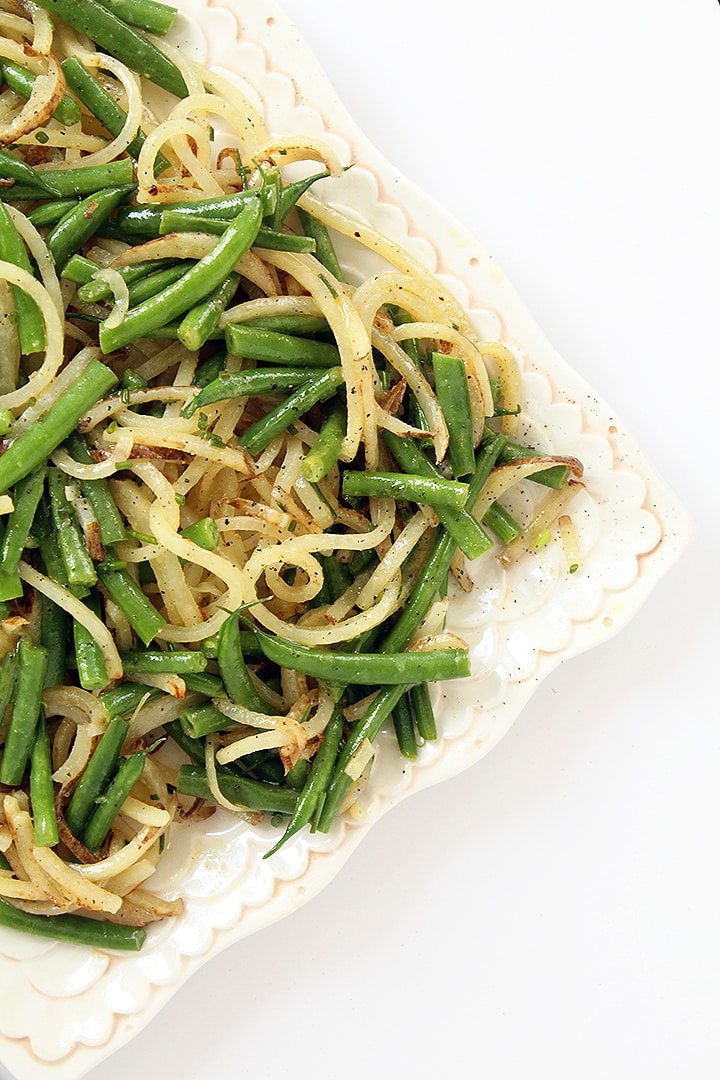 Potato Noodle and Green Bean Salad with Chive-Dijon Vinaigrette
