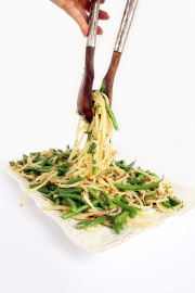 Potato Noodle and Green Bean Salad with Chive-Dijon Vinaigrette
