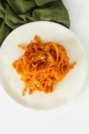 Vegan Butternut Squash Noodles and Toasted Almonds with Pumpkin-Sage Sauce