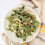 Pear Noodle and Arugula Salad with Blue Cheese