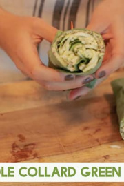 Zucchini Noodle Collard Green Wrap Video