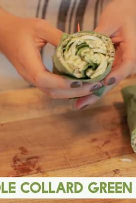 Zucchini Noodle Collard Green Wrap Video