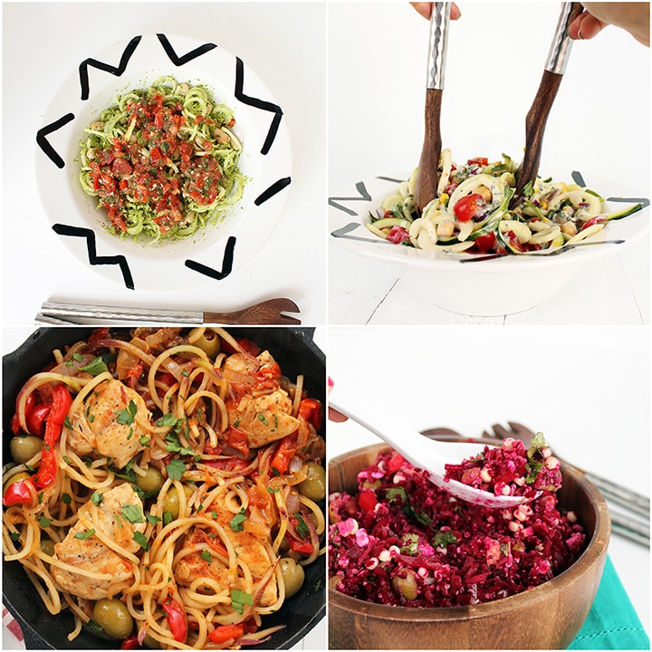 Healthy Spiralized Recipes under 300 Calories + Tips for Making Healthier Recipes