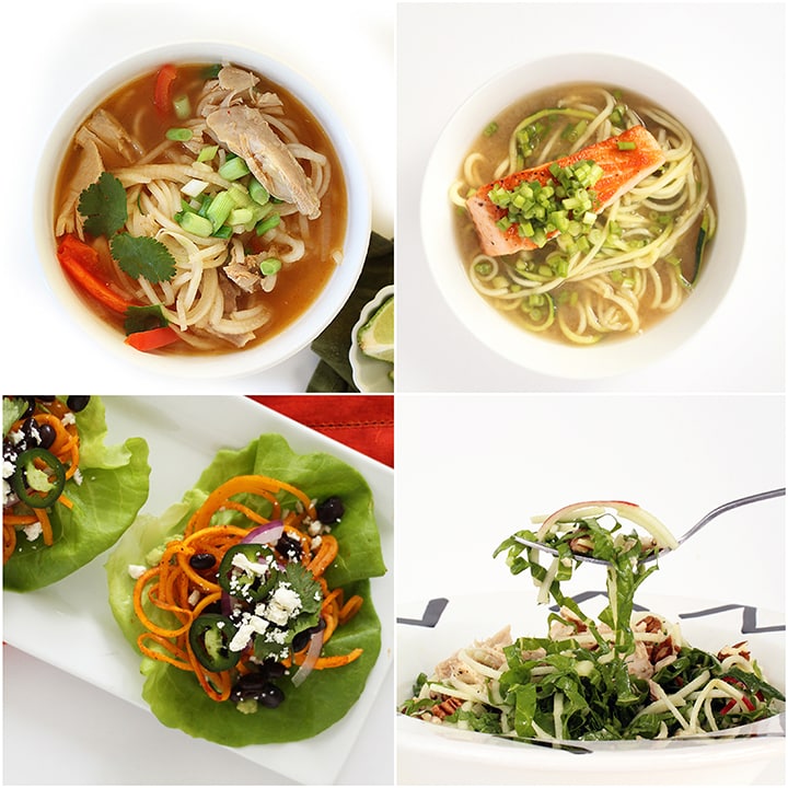Healthy Spiralized Recipes under 300 Calories + Tips for Making Healthier Recipes