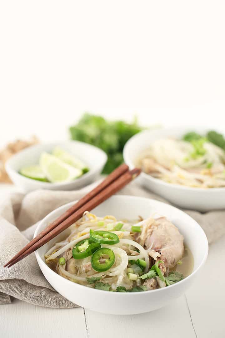 Chicken Pho with Daikon Noodles