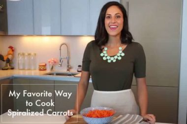 My Favorite Way to Cook Spiralized Carrots (Video!)