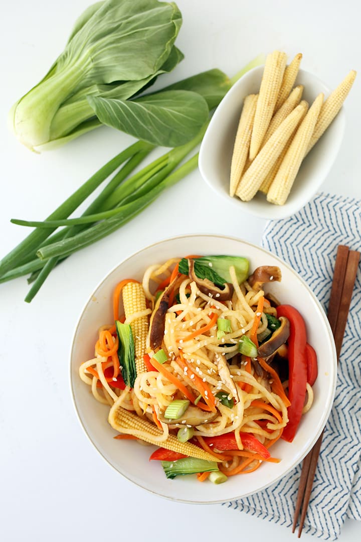 Daikon Noodle Vegetable Lo-Mein