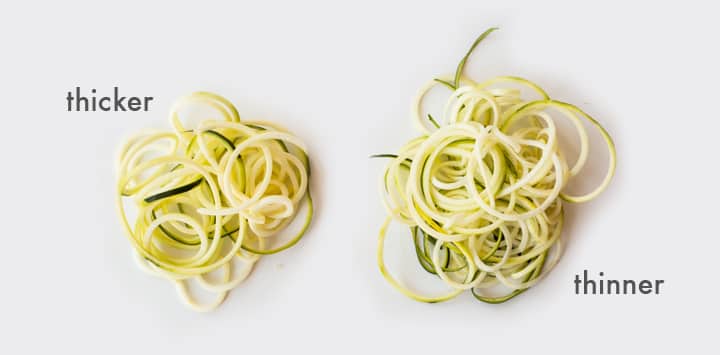 How to Change the Thickness of Your Vegetable Noodles