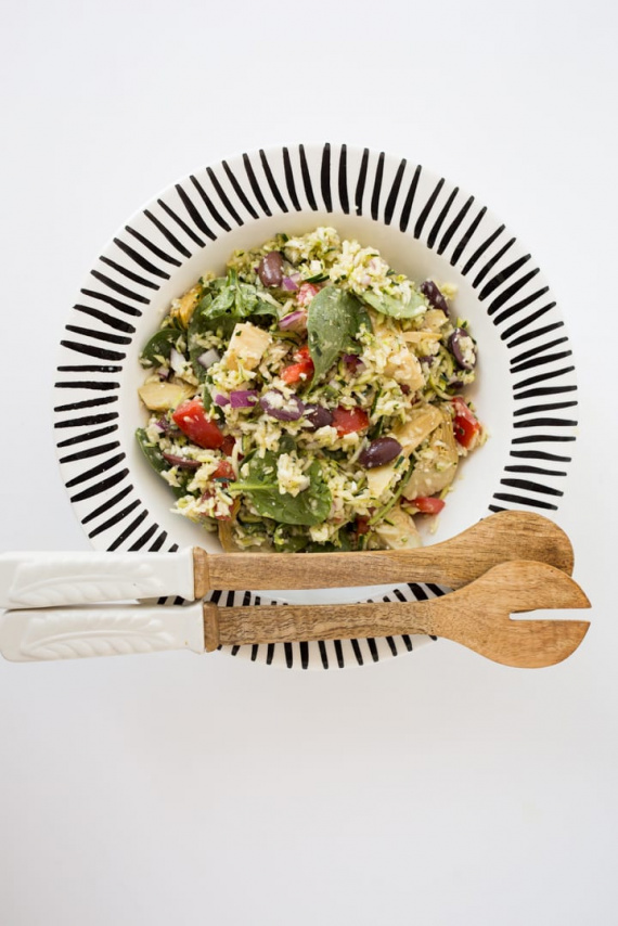 Greek Zucchini “Orzo” Salad