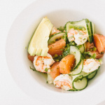 Spiralized Citrus Ceviche with Spiralized Cucumbers