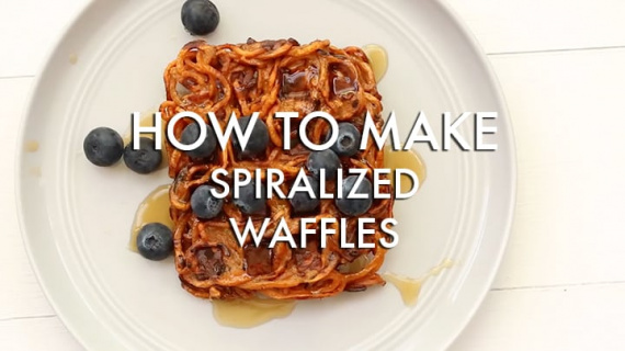 How to make spiralized waffles