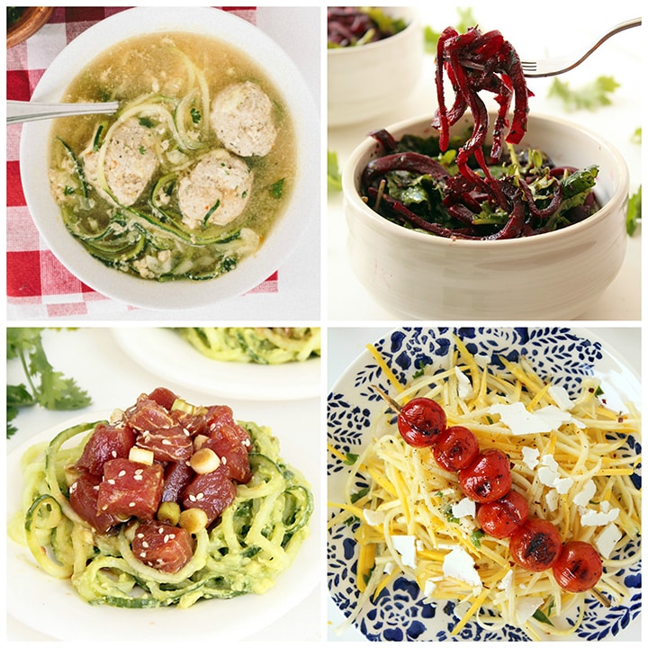 low carb spiralized recipe roundup