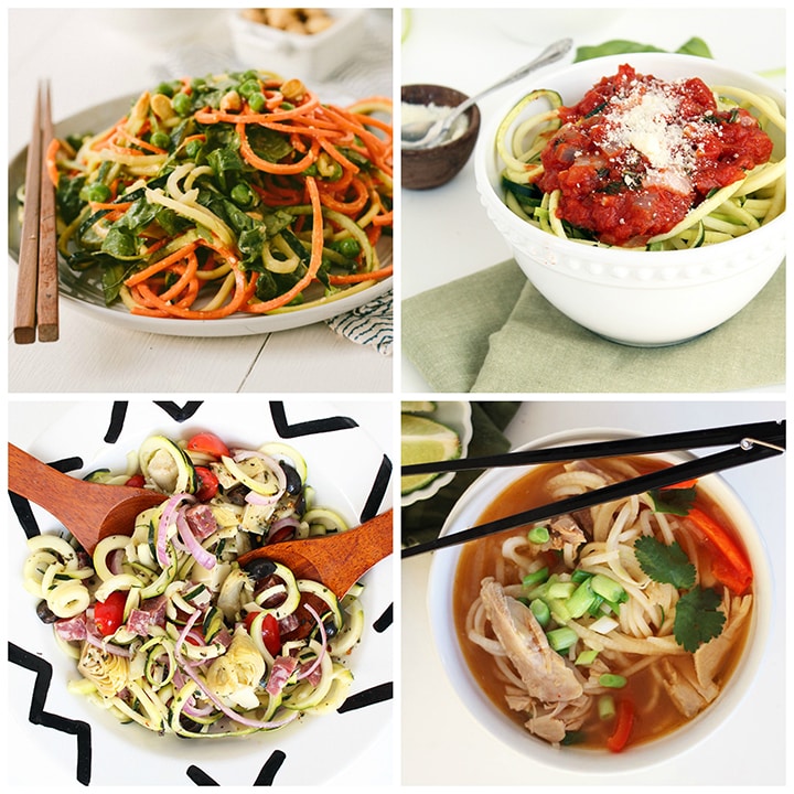 low carb spiralized recipe roundup
