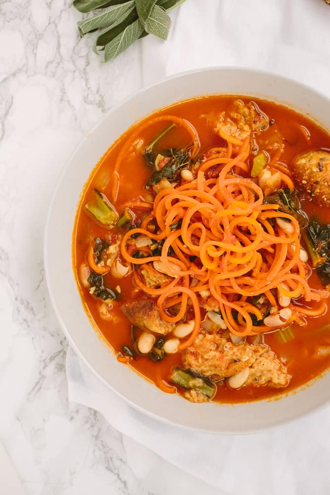 Ribollita with Spiralized Carrots