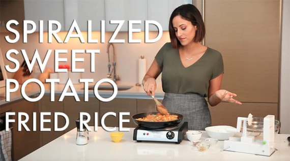 #EverydayInspiralized: Spiralized Sweet Potato Fried Rice