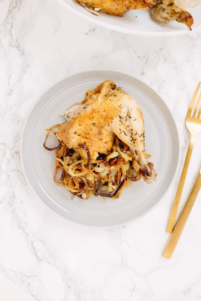 Roast Chicken with Spiralized Potatoes