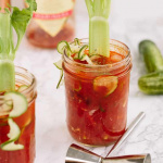 Bloody Mary with Spiralized Pickles