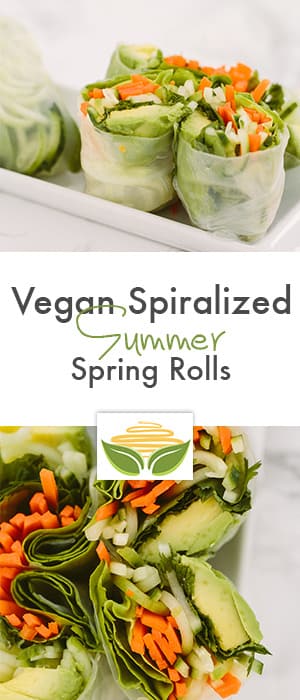 Vegan Spiralized Summer Spring Rolls
