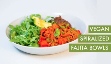 #EverydayInspiralized: Vegan Spiralized Fajita Bowls