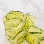 Spiralizer Hack: Ice Cubes with Spiralized Cucumbers