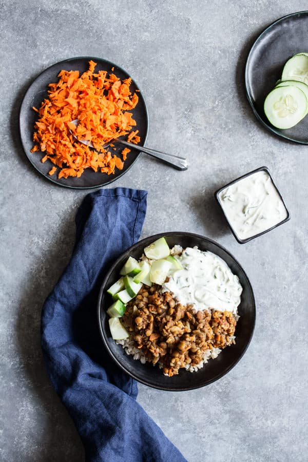 Slow Cooker Spiced Lentils and Cauliflower