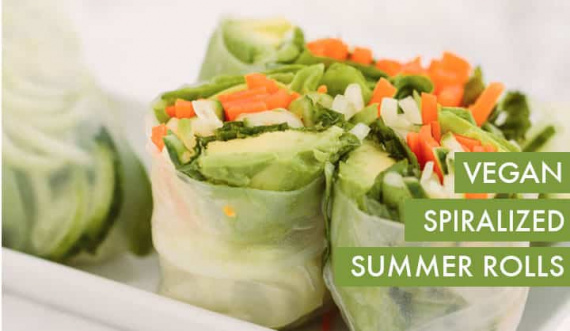 Vegan Spiralized Summer Rolls