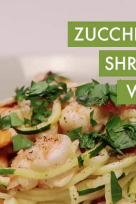 Bacon And Shrimp Zucchini Noodle Scampi
