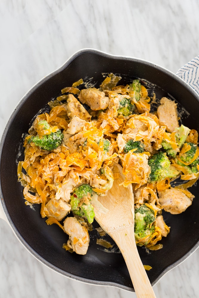 Chicken and Broccoli Butternut Squash Pasta