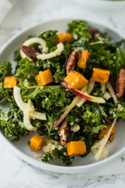 Autumn Kale and Quinoa Salad with Spiralized Apples