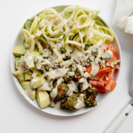 Vegetarian Zucchini Noodle Cobb Bowl