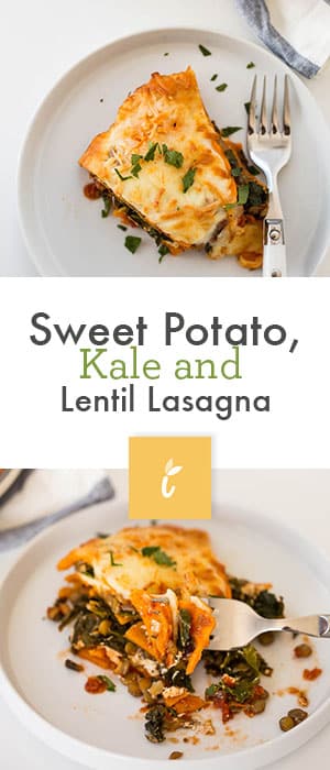 Sweet Potato, Kale and Lentil Lasagna
