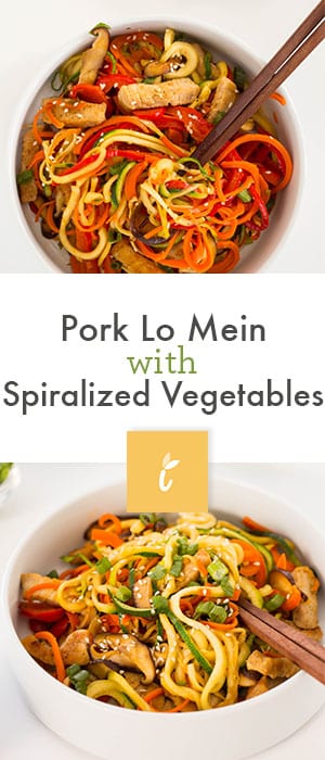 Pork Lo Mein with Spiralized Vegetables