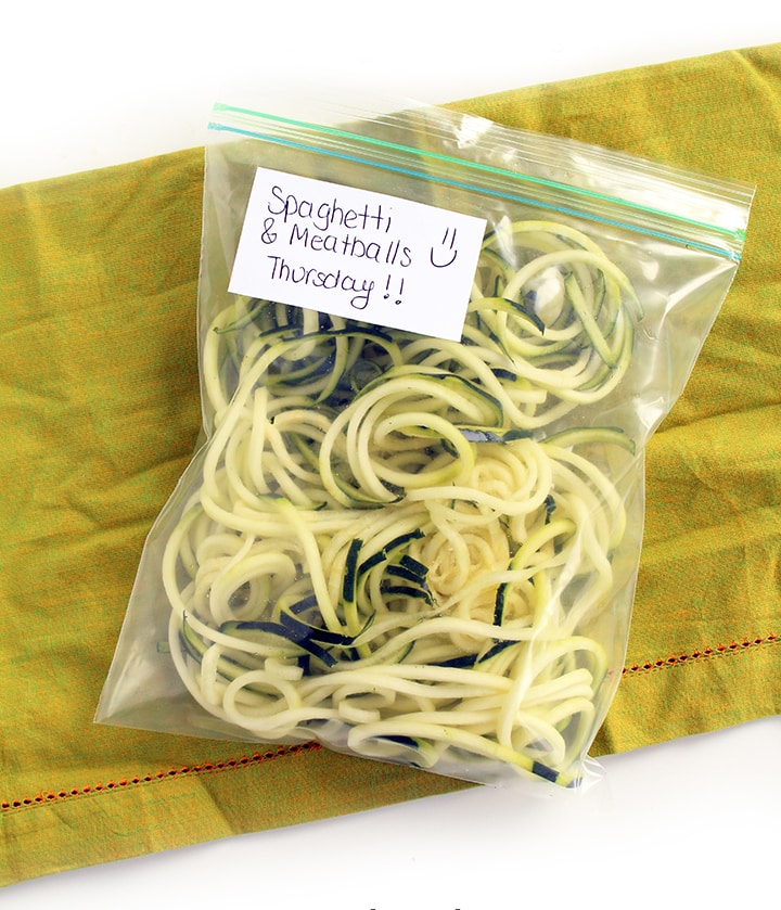 How to Store Spiralized Vegetables