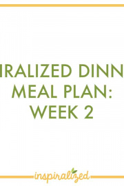 Spiralized Meal Plan 2