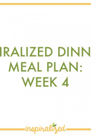 Spiralized Meal Plan 4