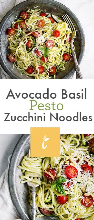 Avocado Basil Pesto Zucchini Noodles