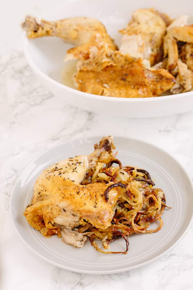 ROAST CHICKEN WITH SPIRALIZED POTATOES