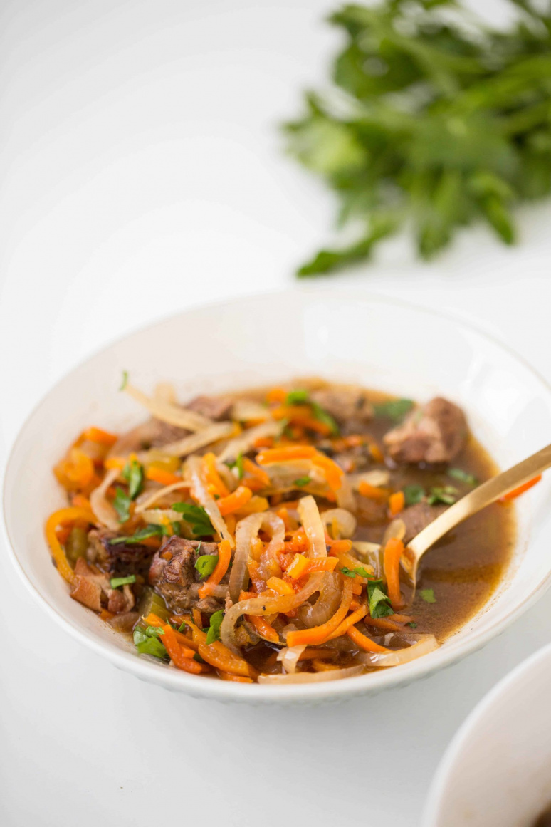 Slow-Cooker Boeuf Bourguignon with Spiralized Vegetables