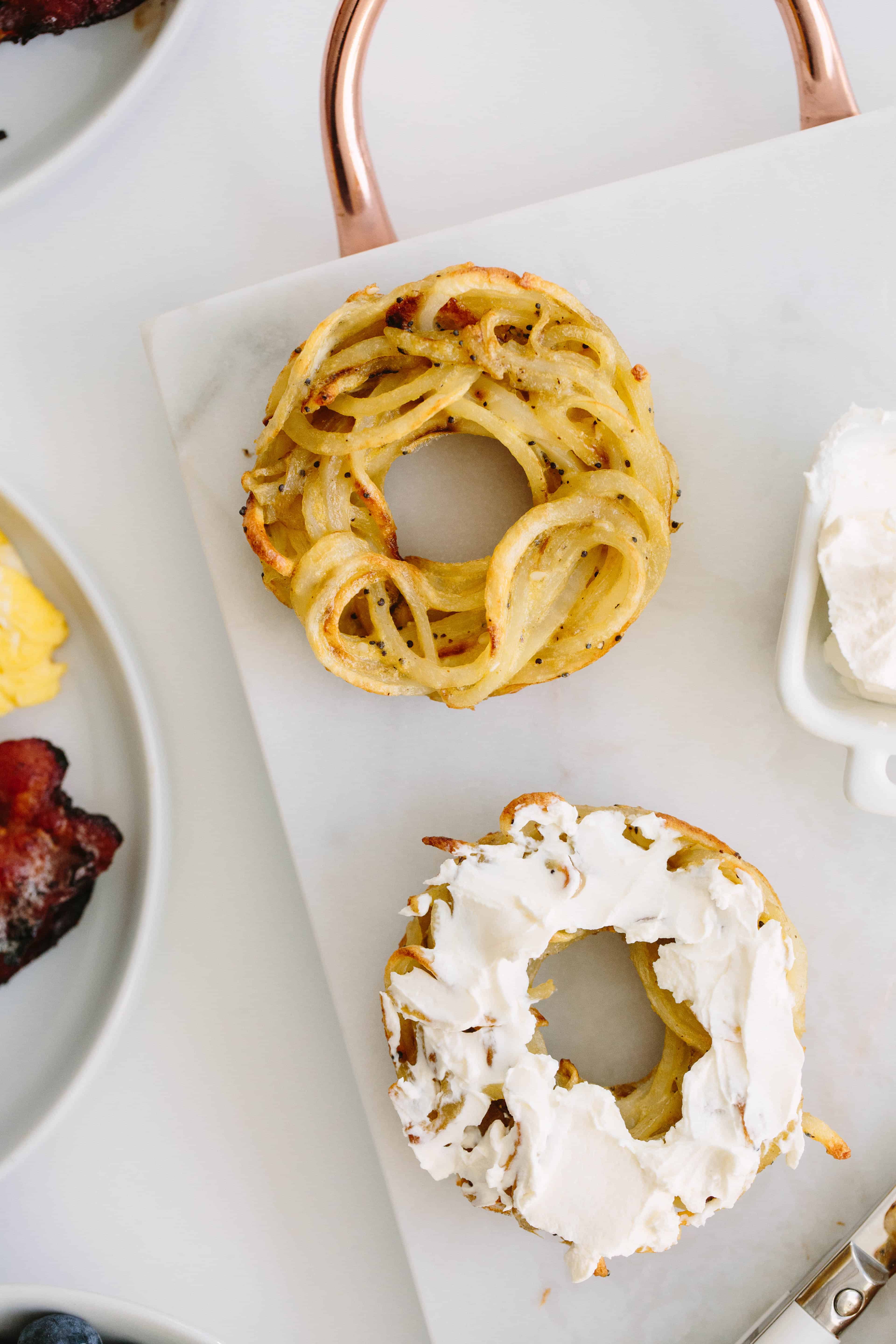 Inspiralized: Spiralized Potato Everything Bagels