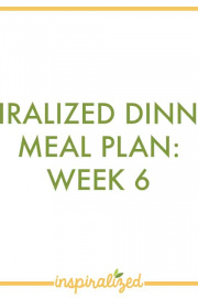 Spiralized Meal Plan 6